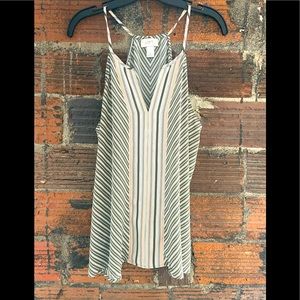 Loft Tank, Green/Pink, Medium